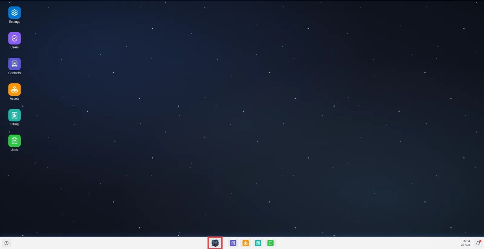 Screen shows home screen.