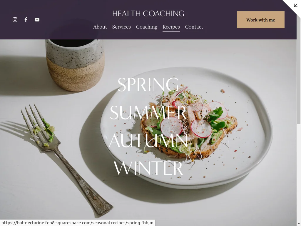 Health Coach Website Design - Section 3
