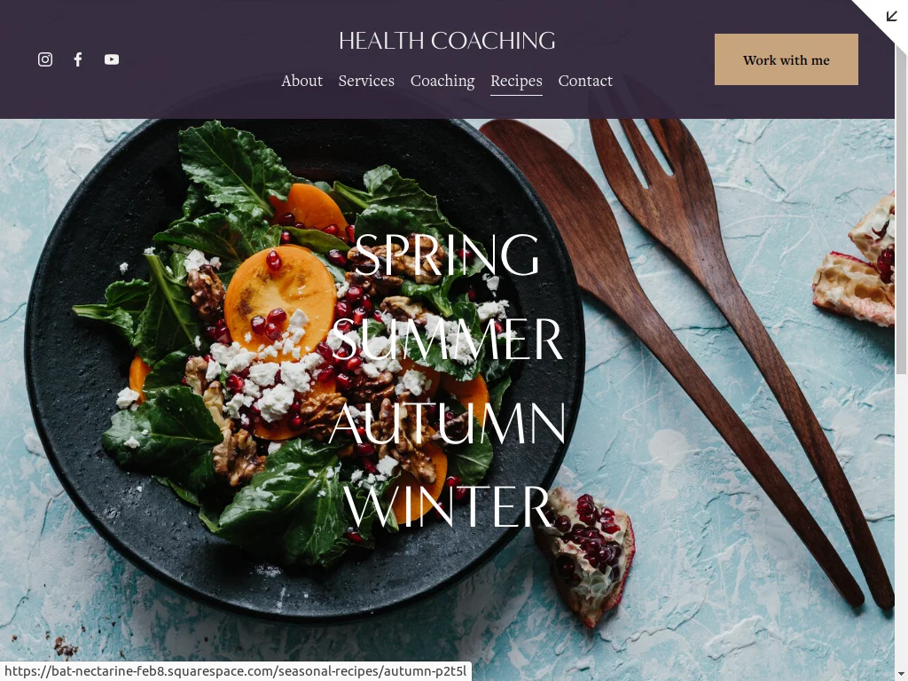 Health Coach Website Design - Section 5