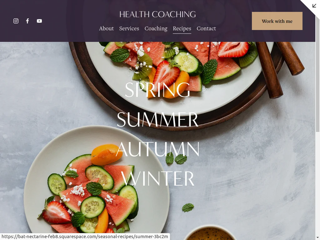 Health Coach Website Design - Section 6