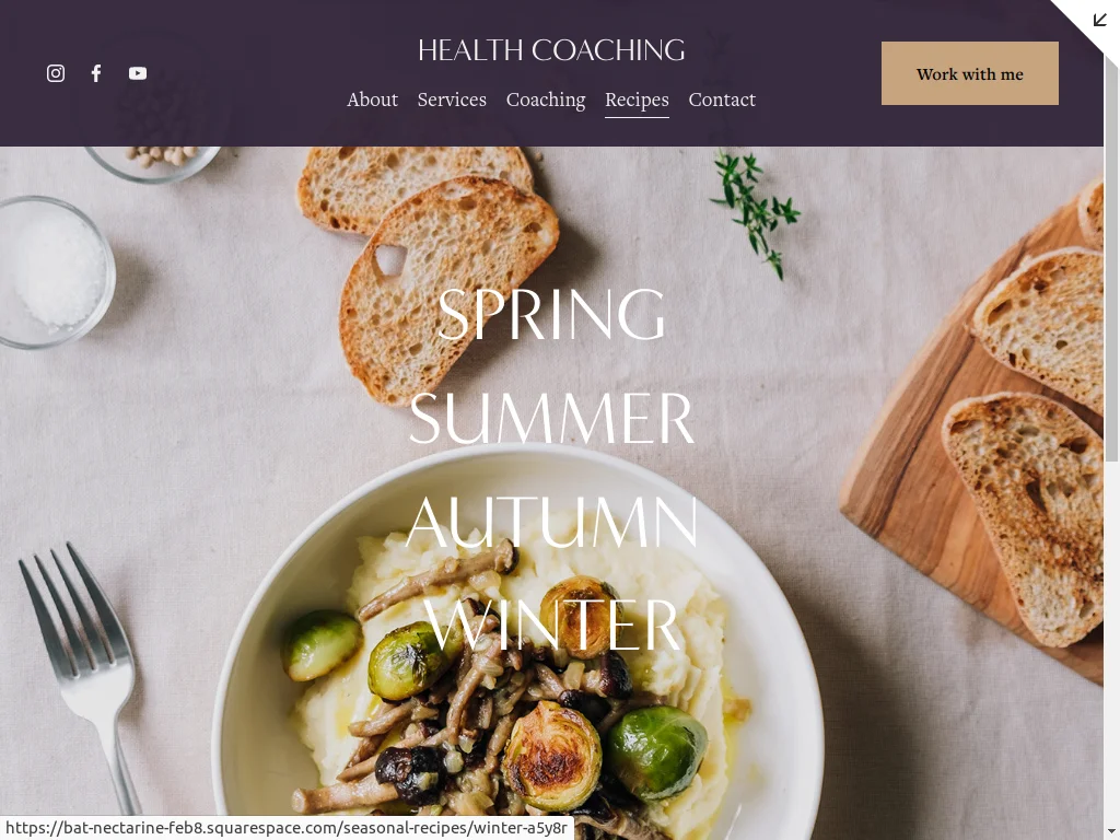 Health Coach Website Design - Section 7