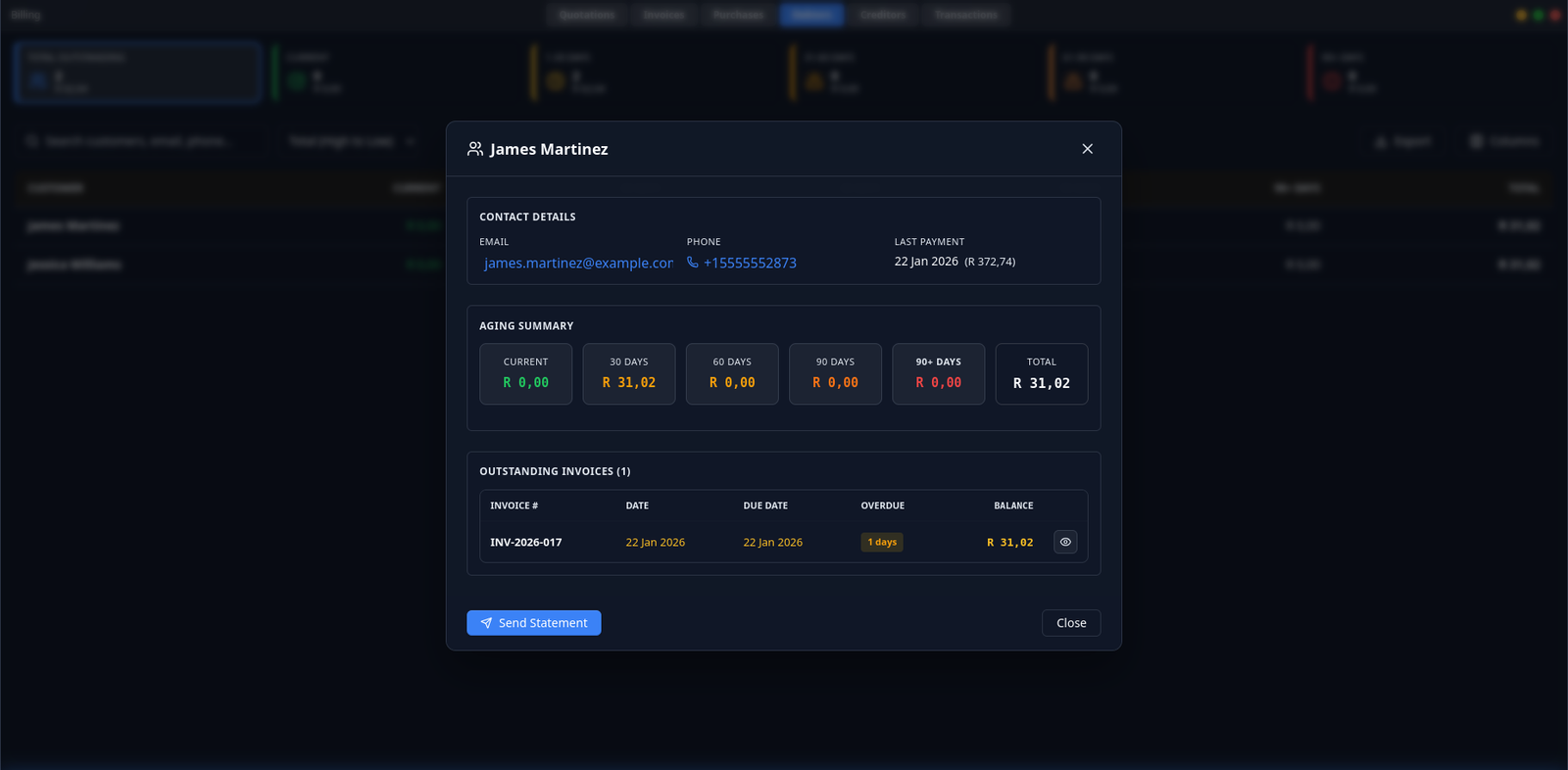 ServiceOps ERP screen 16