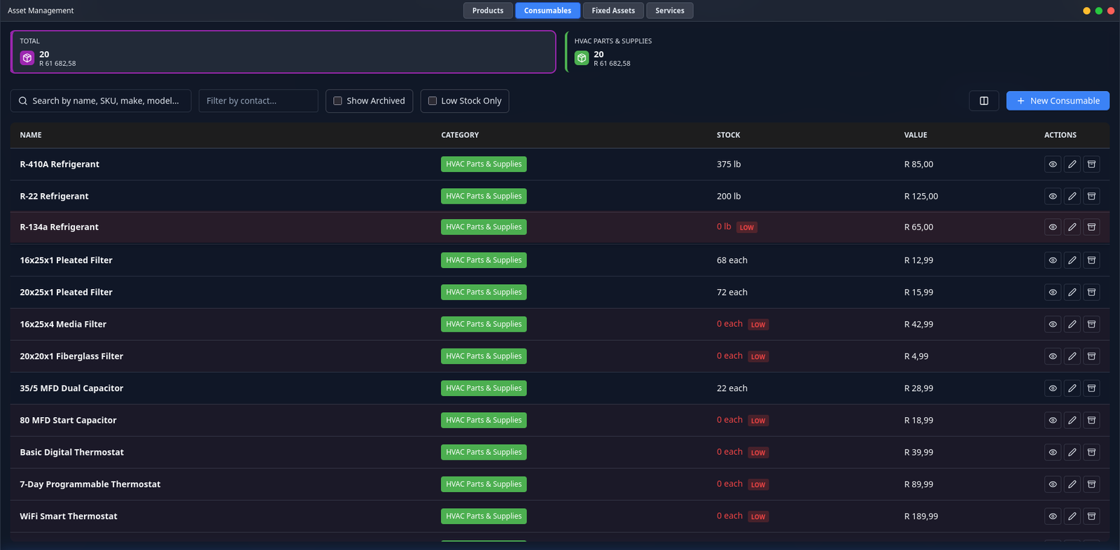 ServiceOps ERP screen 3