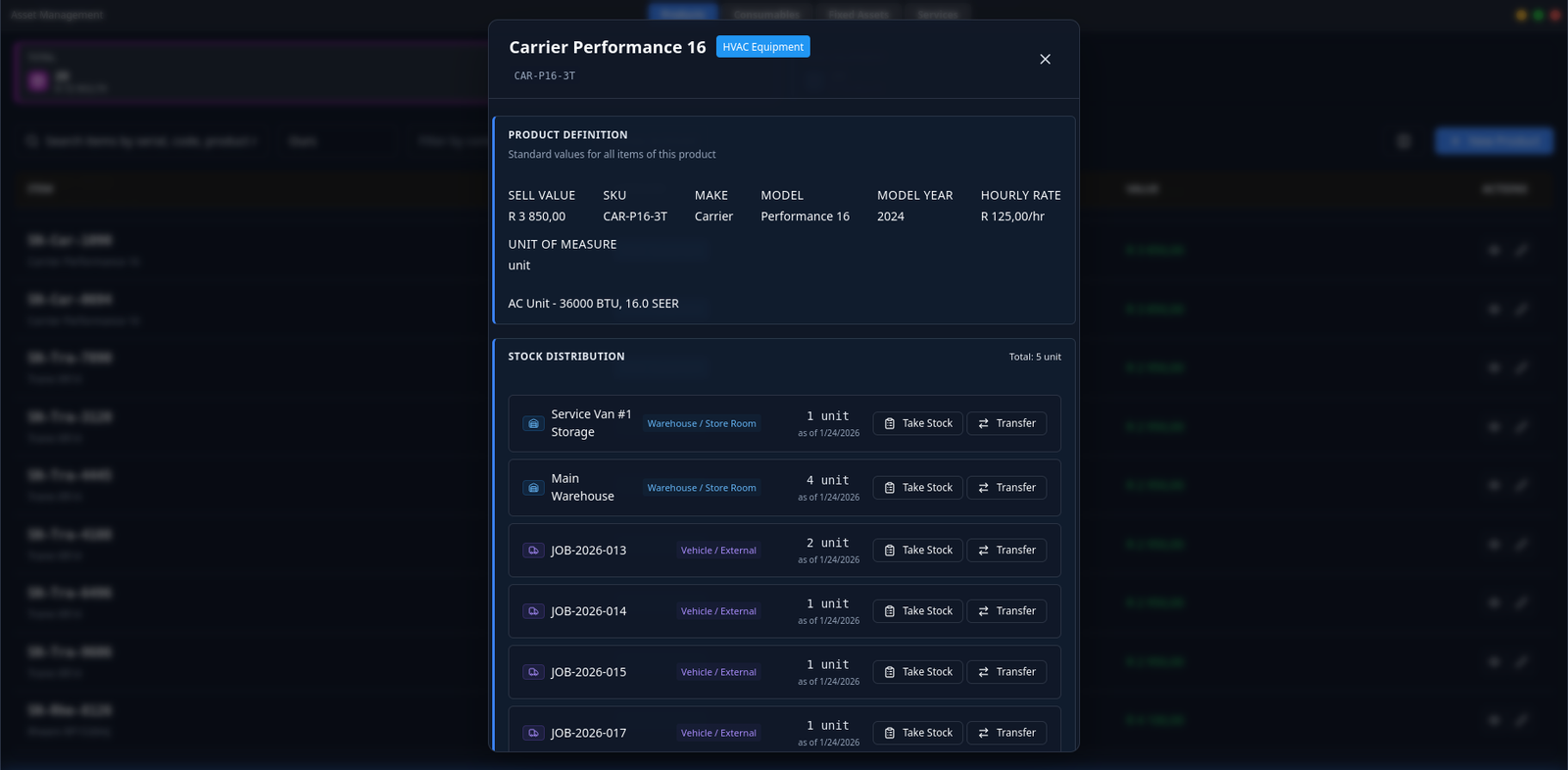 ServiceOps ERP screen 9