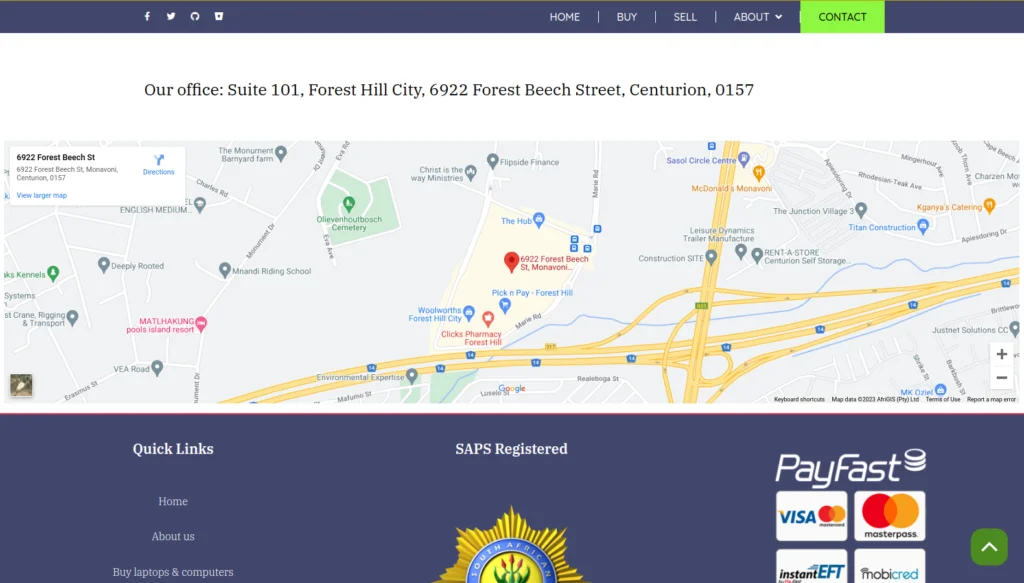 We Buy Tech Website Design - Section 2