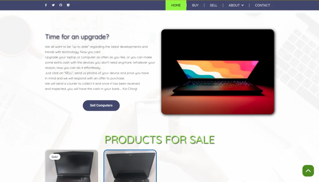 We Buy Tech Website Design - Section 12