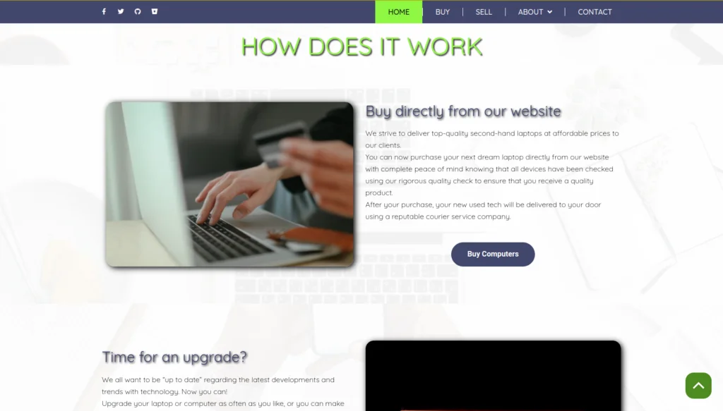 We Buy Tech Website Design - Section 13